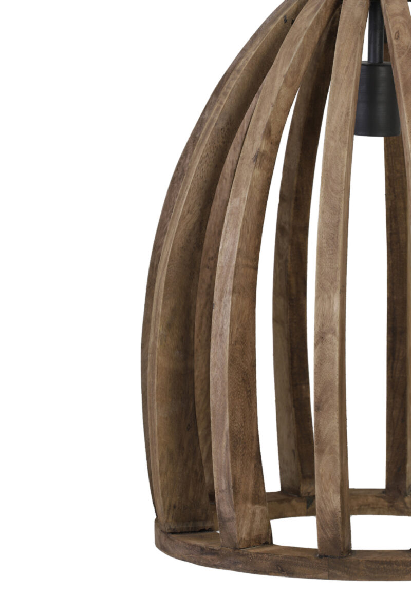 Lámpara colgante de madera con estructura ligera Light & Living Haranka - Ø 38 cm - Imagen 3