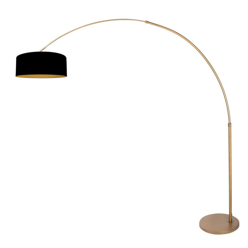 Lámpara clásica bronce con pantalla negra Steinhauer Sparkled Light - Imagen 2