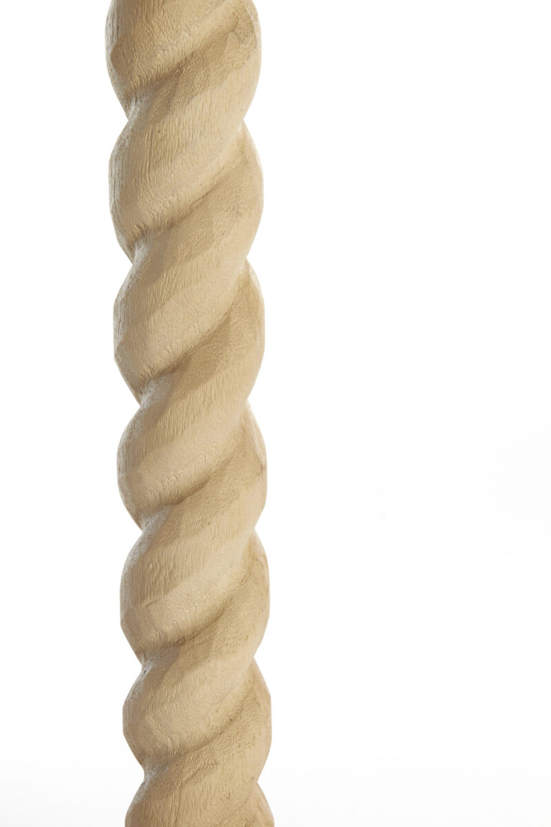 Base de lámpara de madera torneada Light & Living Nanno - H. 45 cm - Imagen 5