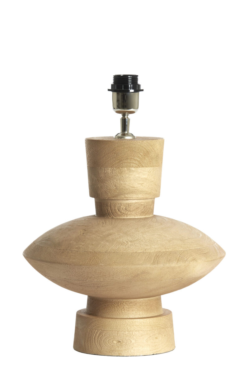 Base de lámpara de madera diseño moderno Light & Living Fiera - H. 31 cm - Imagen 2