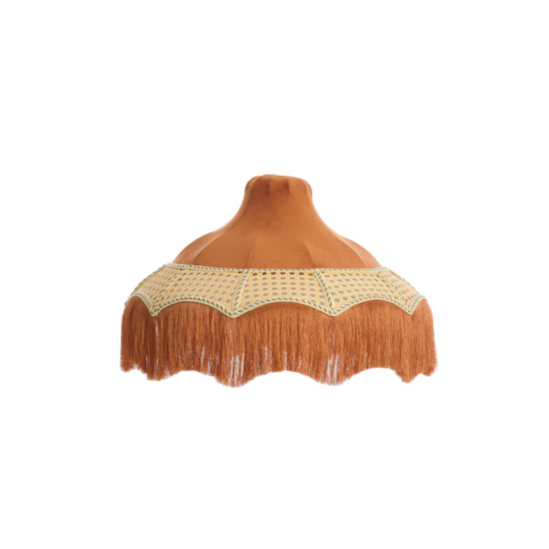 Pantalla de lámpara de flecos estilo retro Light & Living Mizia - Ø 45 cm