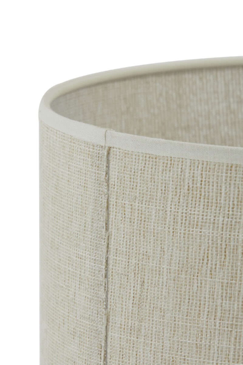 Pantalla de tela beige cilíndrica Light & Living Breska – Ø 25 cm - Imagen 8