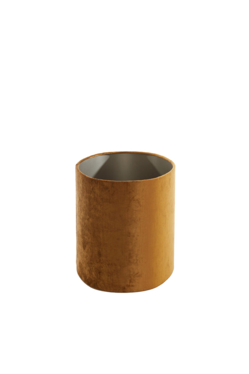 Pantalla de lámpara de terciopelo color dorado para decoración Light & Living Gemstone - H. 32 cm - Imagen 4