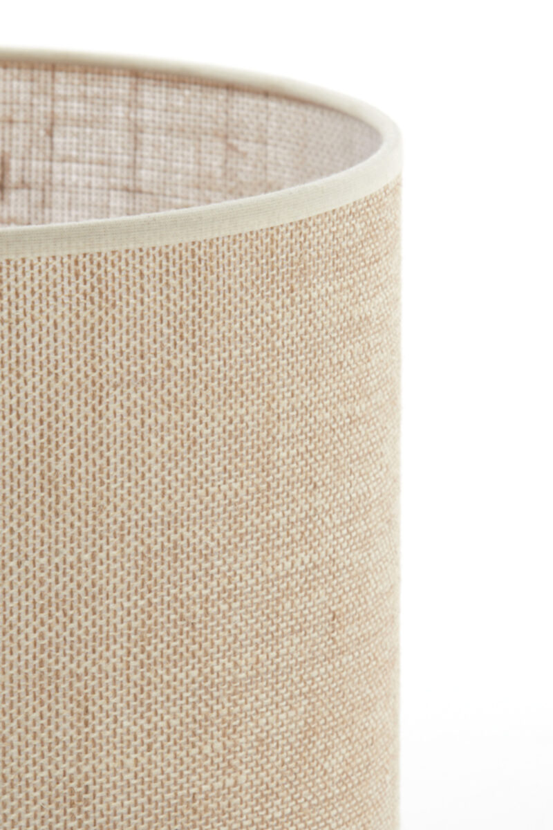Pantalla de lámpara cilíndrica beige para iluminación ambiental Light & Living Sendai - Ø 25 cm - Imagen 5