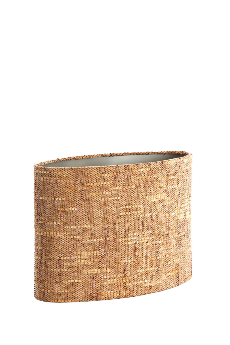 Pantalla de lámpara de tela diseño trenzado Light & Living Osire - H. 32 cm - Imagen 3