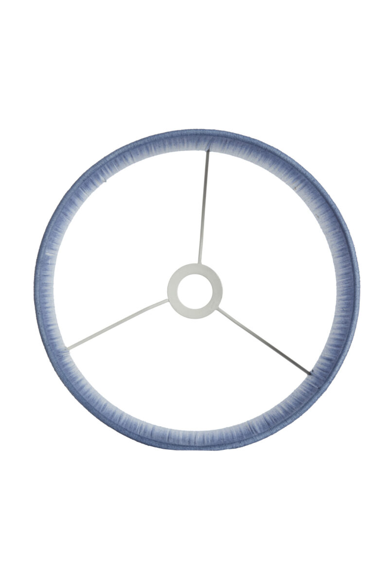 pantalla de lámpara de tela azul en forma cilíndrica Light & Living Tossa - Ø 35 cm - Imagen 6