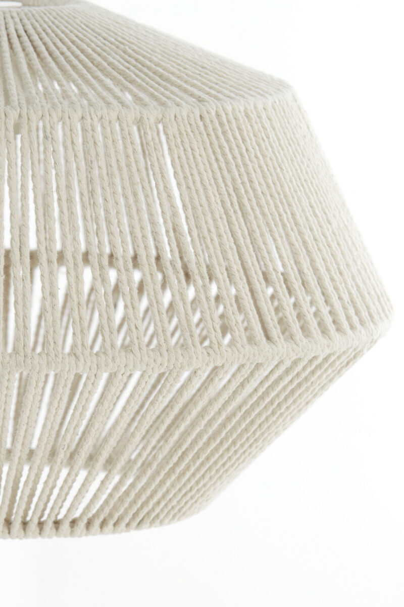 Lámpara colgante en hilo beige claro Light & Living Deya - Ø 40 cm - Imagen 6