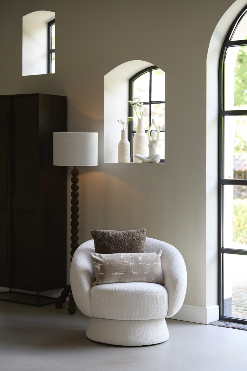 Base de lámpara de madera en forma de bola Light & Living Veglio - H. 130 cm - Imagen 4