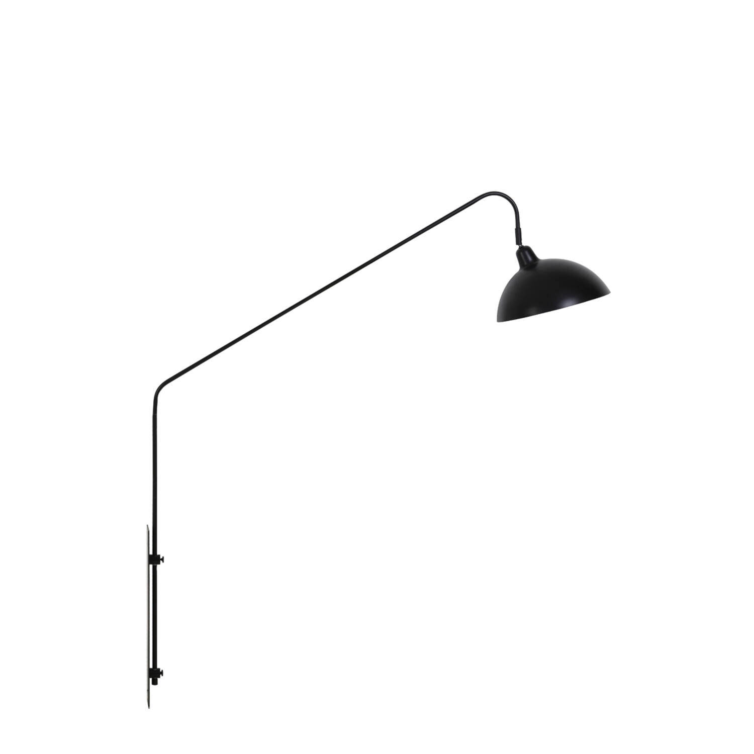 Aplique de pared negro con brazo largo Light & Living Orion – H. 127 cm