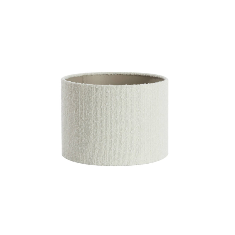 Pantalla de lámpara blanca en forma de cilindro Light & Living Bolero - Ø 25 cm