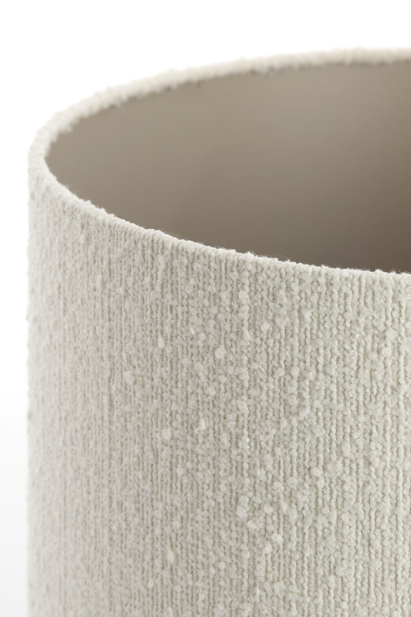 Pantalla de lámpara cilíndrica de tela beige Light & Living Bolero - Ø 50 cm - Imagen 6
