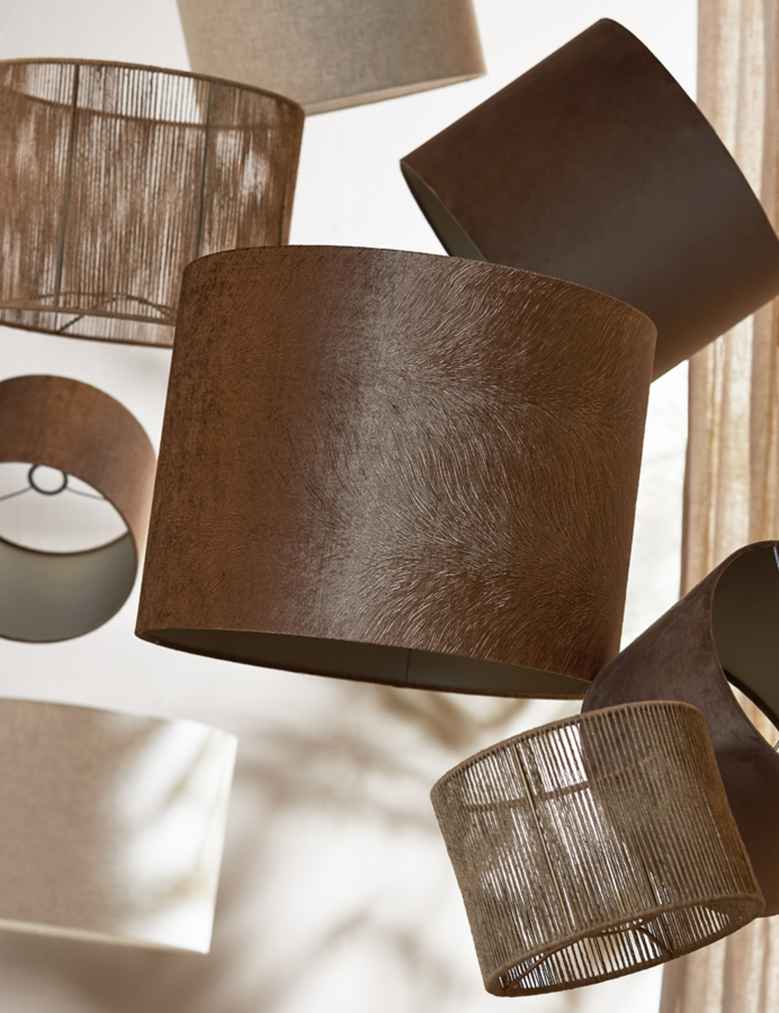 Pantalla de lámpara bronce cilíndrica Light & Living Lubis - Imagen 4