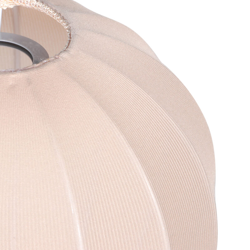 Pantalla de forma de gota en textil beige Mexlite – Ø 25 cm - Imagen 4