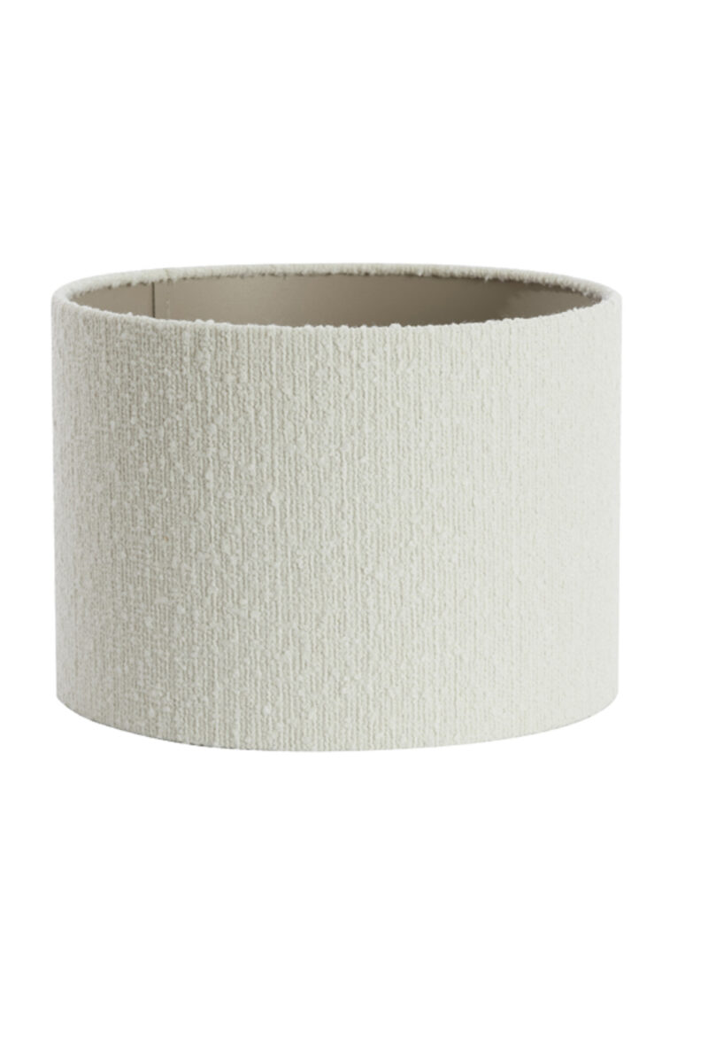 Pantalla de lámpara de lino color crema Light & Living Bolero - Ø 30 cm - Imagen 2