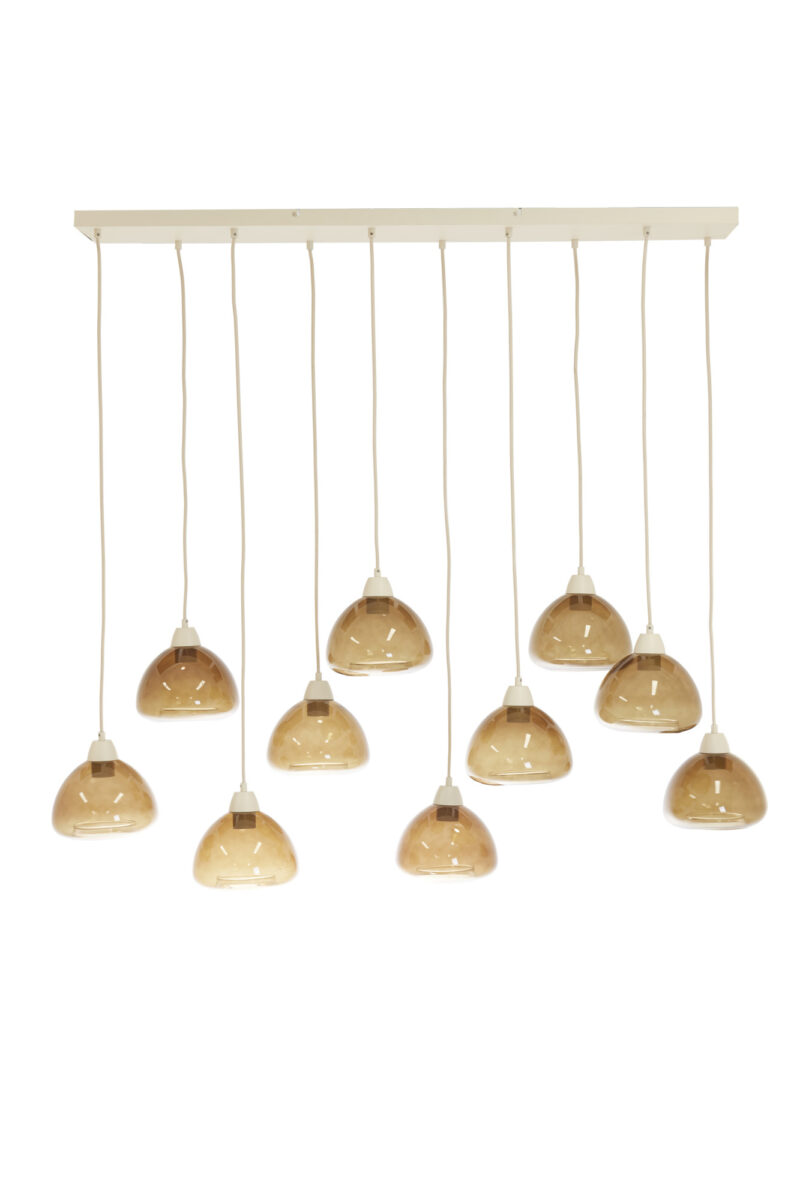 Lámpara dorada con cúpulas de vidrio Light & Living Bisho – An. 120 cm - Imagen 2