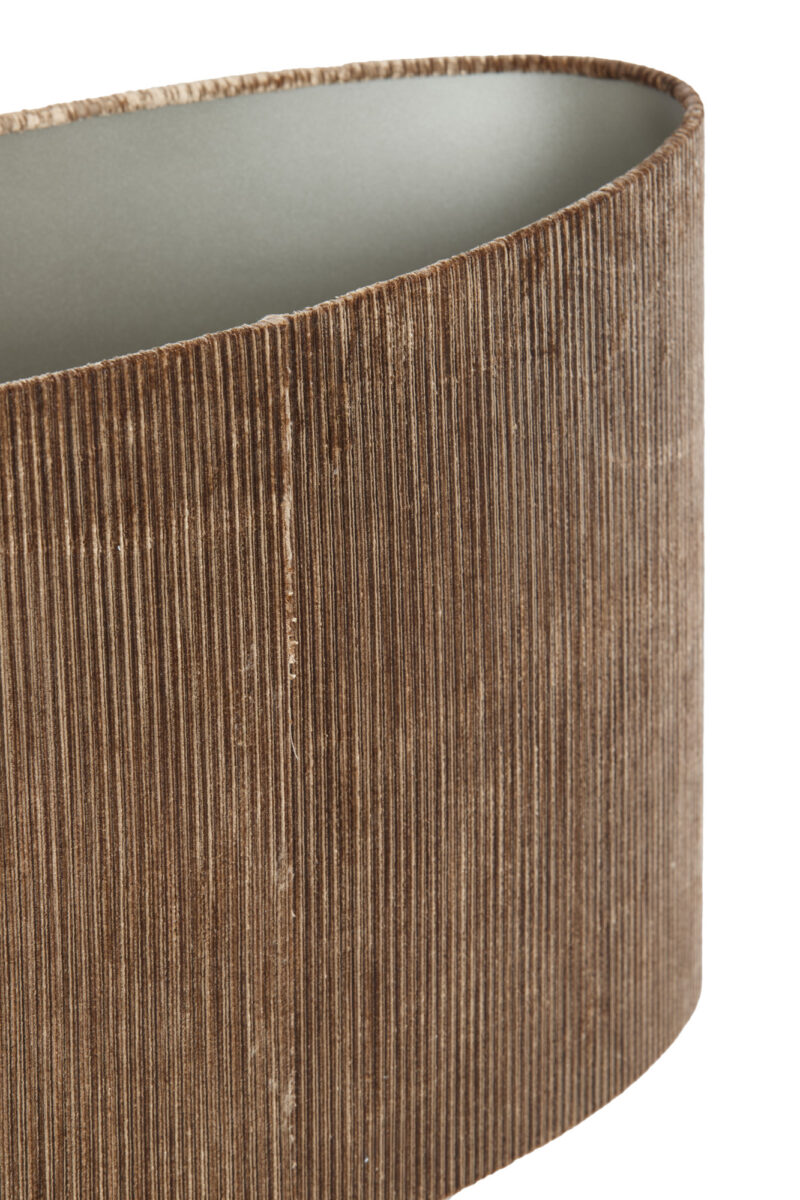 Pantalla de lámpara cilíndrica dorada para ambiente Light & Living Flair - H. 25 cm - Imagen 6