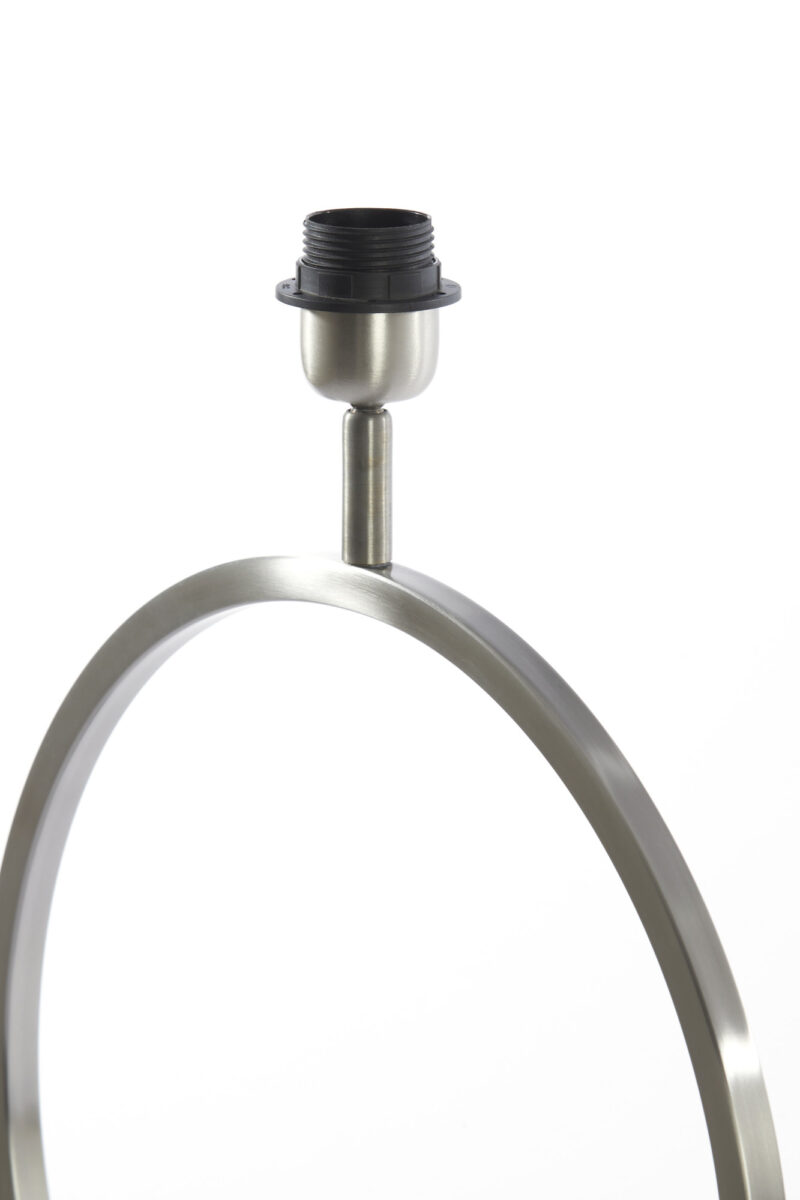 Lámpara de mesa plateada Light & Living Liva con diseño moderno – H. 62 cm - Imagen 4