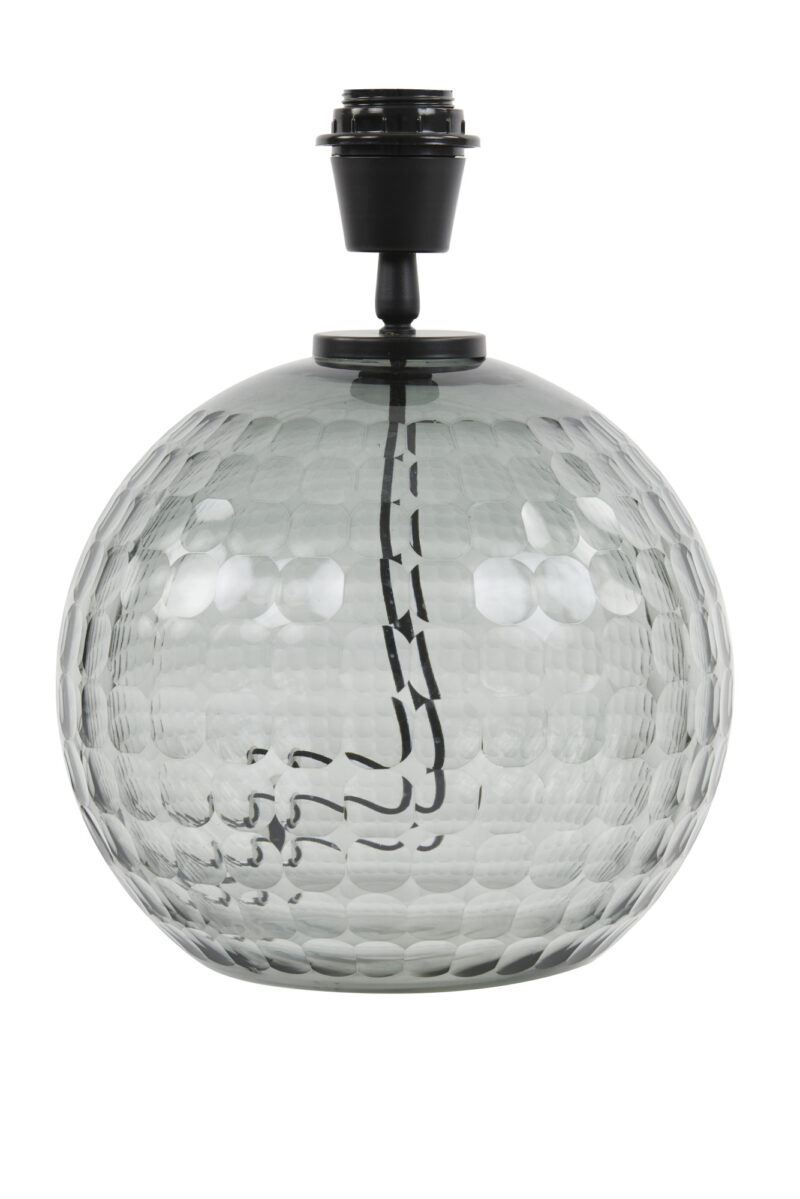 Lámpara de bola de vidrio acanalado Light & Living Taiki – H. 32 cm - Imagen 2