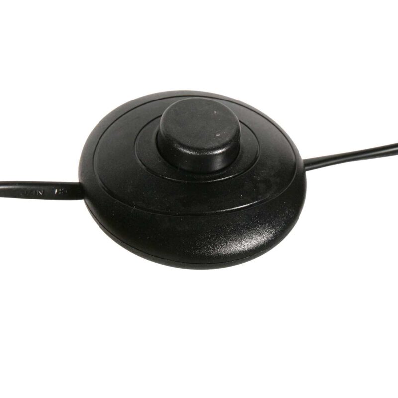 Lámpara de pie de diseño negra con anillo uplight Steinhauer Mykty - Imagen 10