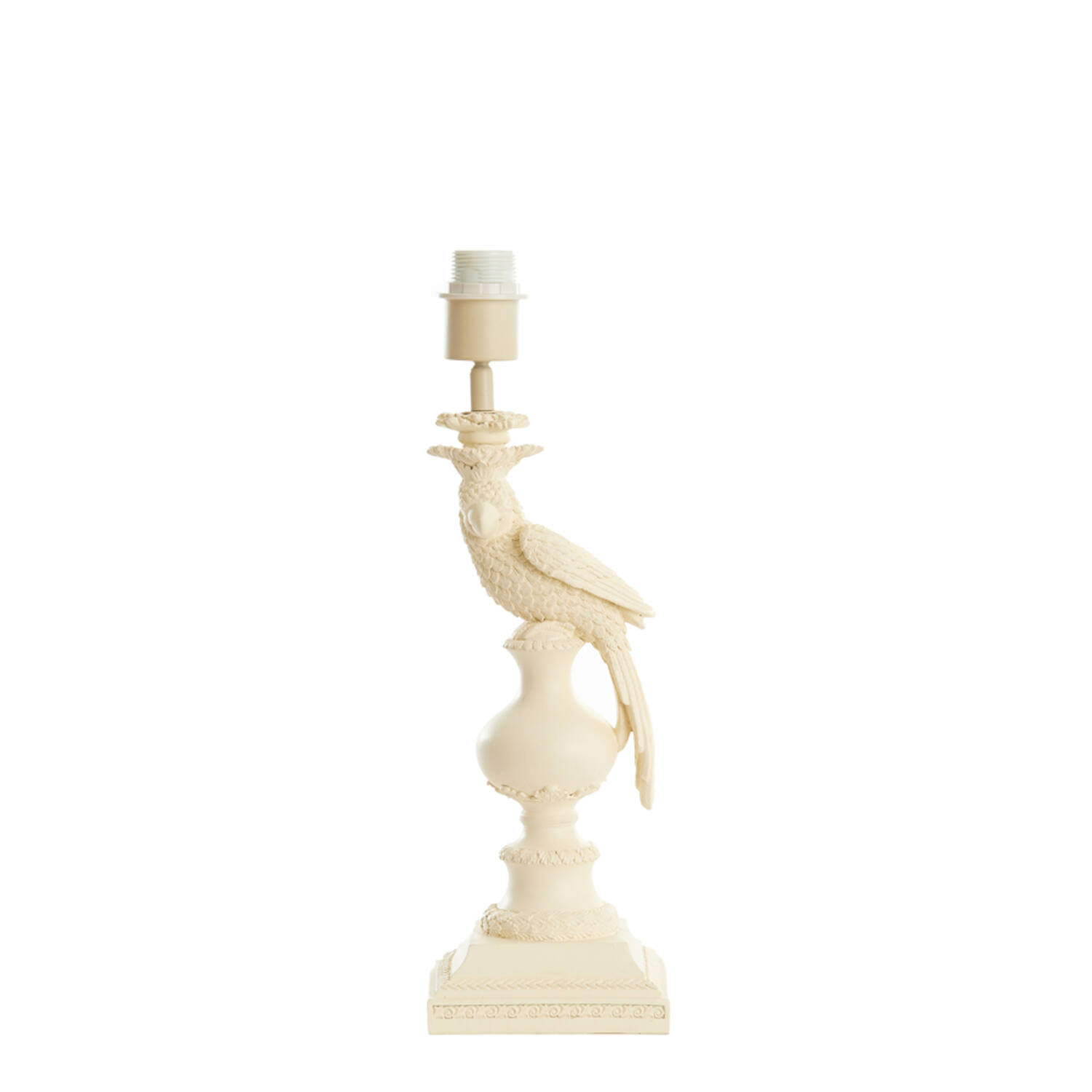 Soporte de lámpara de mesa loro crema Light & Living Nyasa - H. 46,5 cm