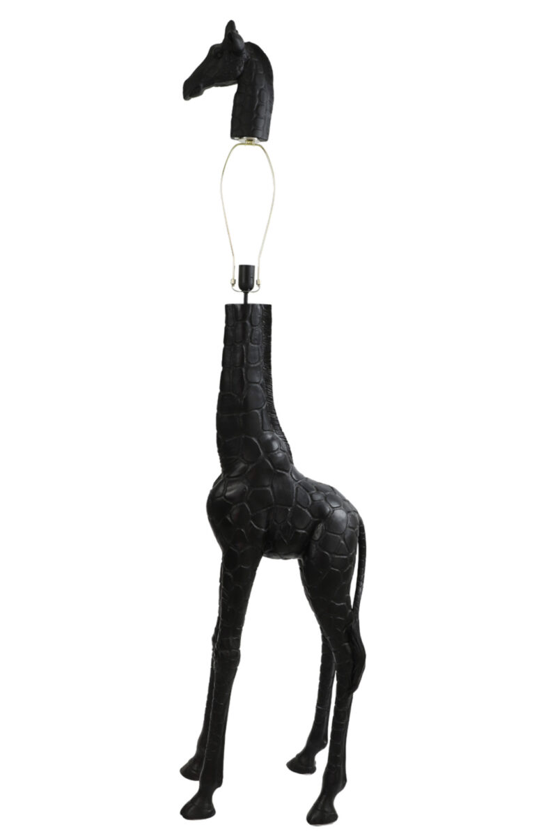 Lámpara de pie grande con forma de jirafa negra Light & Living Giraffe – H. 184 cm - Imagen 2