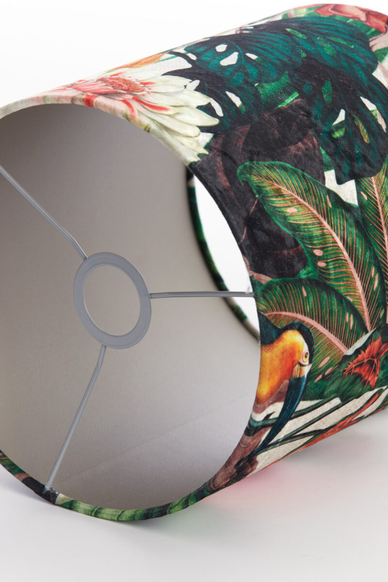 Pantalla de lámpara tropical con motivo de flores Light & Living Dahlia - Ø 25 cm - Imagen 6
