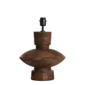 Base de lámpara decorativa de madera en color Light & Living Fiera - H. 31 cm