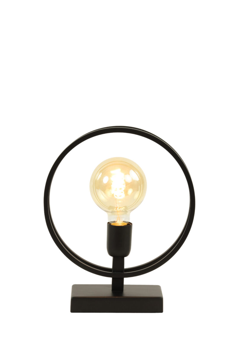Base de lámpara de metal negro Light & Living Rudra - H. 30 cm - Imagen 3