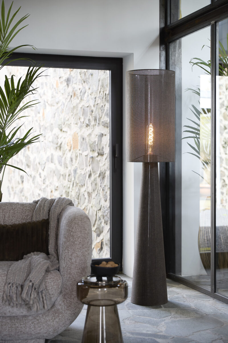 Lámpara de pie gris vintage Light & Living Micky - H. 180 cm - Imagen 4