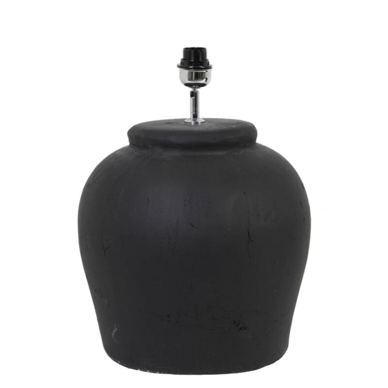 Base de lámpara de cerámica negra Light & Living Etna - H. 50 cm