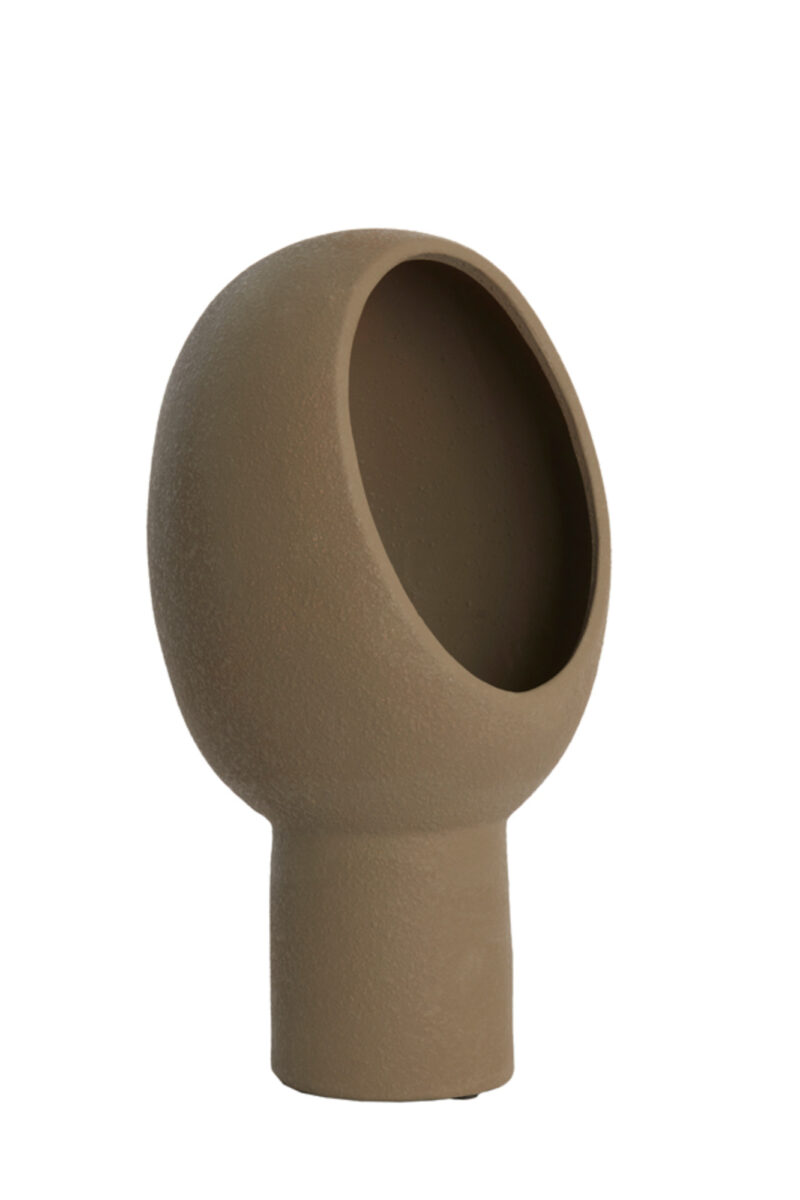 Lámpara de mesa ovalada marrón Light & Living Monk - H. 46 cm - Imagen 2