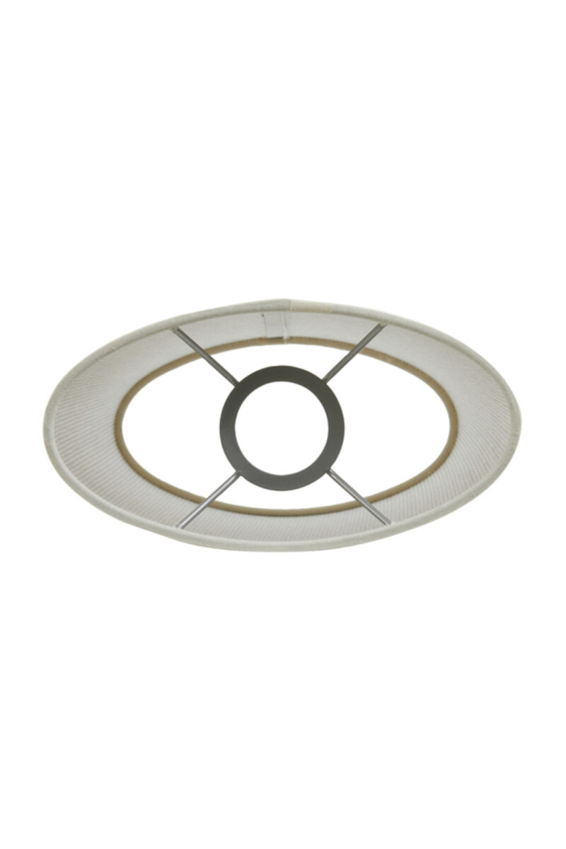 Pantalla de lámpara cilíndrica beige para interiores Light & Living Breska - H. 23 cm - Imagen 5