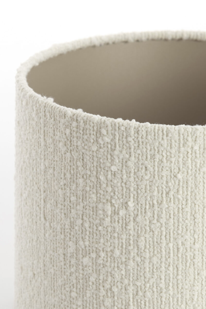 Pantalla de lámpara blanca en forma de cilindro Light & Living Bolero - Ø 25 cm - Imagen 7