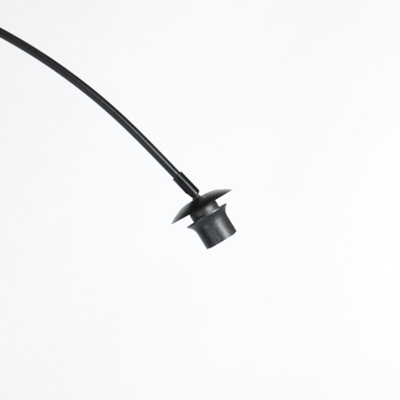 Lámpara minimalista negra con pantalla textil Anne Lighting Curve - Imagen 8