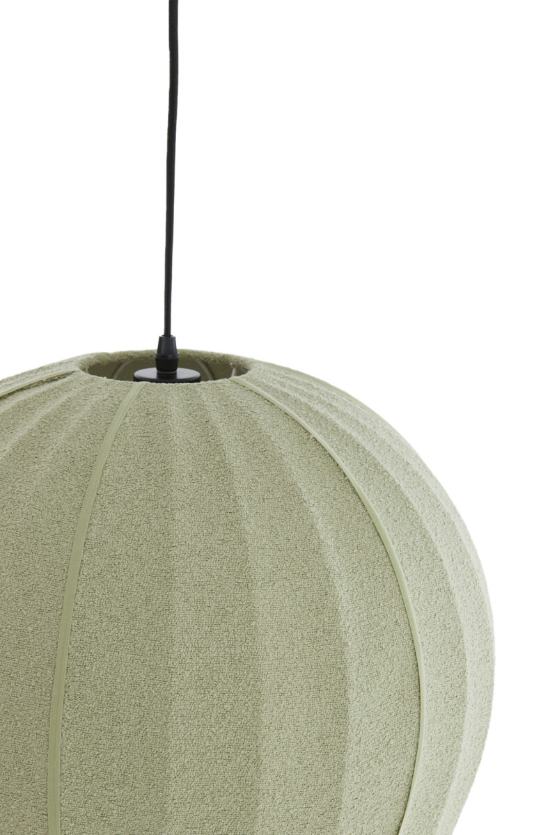 Lámpara colgante verde de tela con estilo tranquilo Light & Living Zagori - Ø 35 cm - Imagen 4
