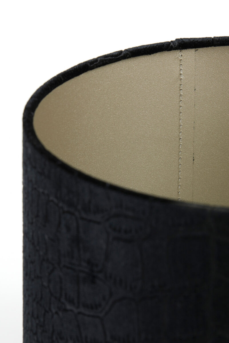 Pantalla negra de lámpara con estampado de cocodrilo Light & Living Praya - Ø 20 cm - Imagen 5