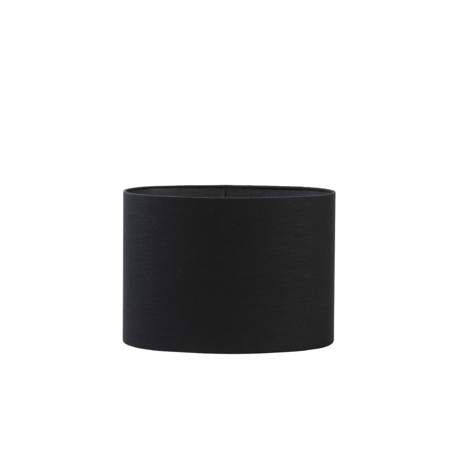 Pantalla de lámpara cilíndrica negra en estilo Light & Living Livigno - H. 25 cm