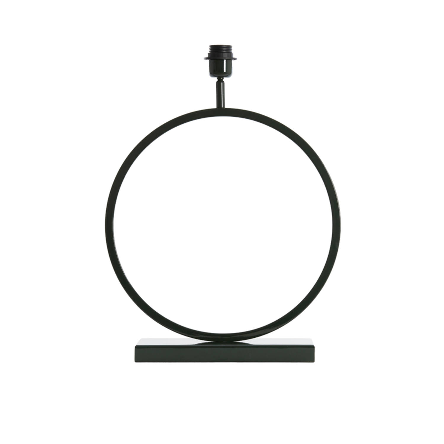 Base de lámpara de marco redondo negro Light & Living Liva - H. 53 cm