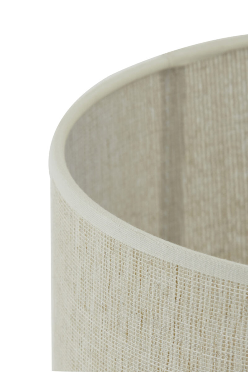 Lámpara de tela cilíndrica beige Light & Living Breska - Ø 35 cm - Imagen 8