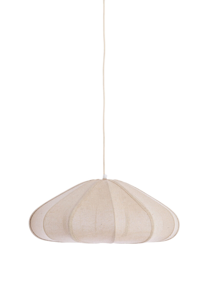 Lámpara colgante beige de tela estilo minimalista Light & Living Cesano - Ø 50 cm - Imagen 2