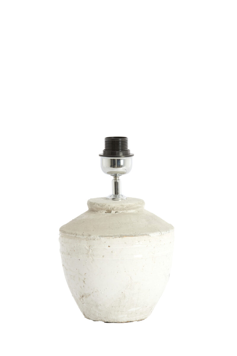 Lámpara de mesa redonda con estilo antiguo Light & Living Toba – H. 30 cm - Imagen 2