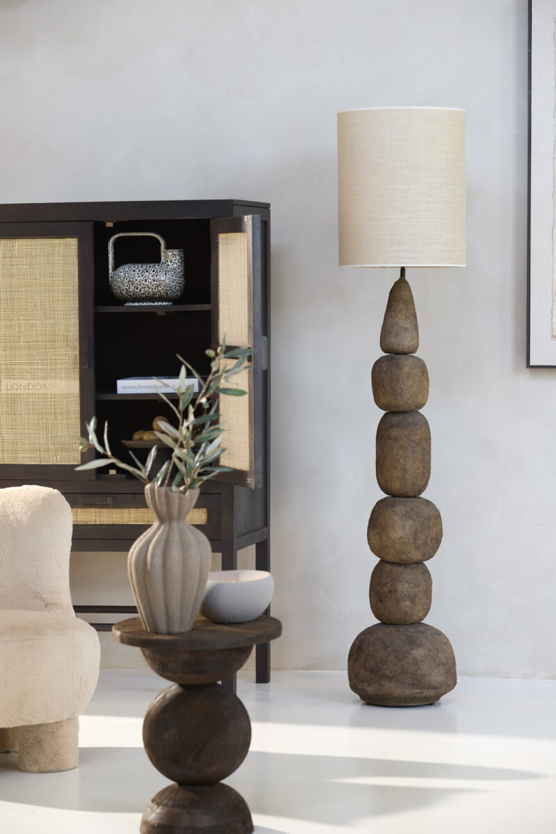 Base de lámpara de piedra diseño multicapa Light & Living Marree - H. 135 cm - Imagen 4
