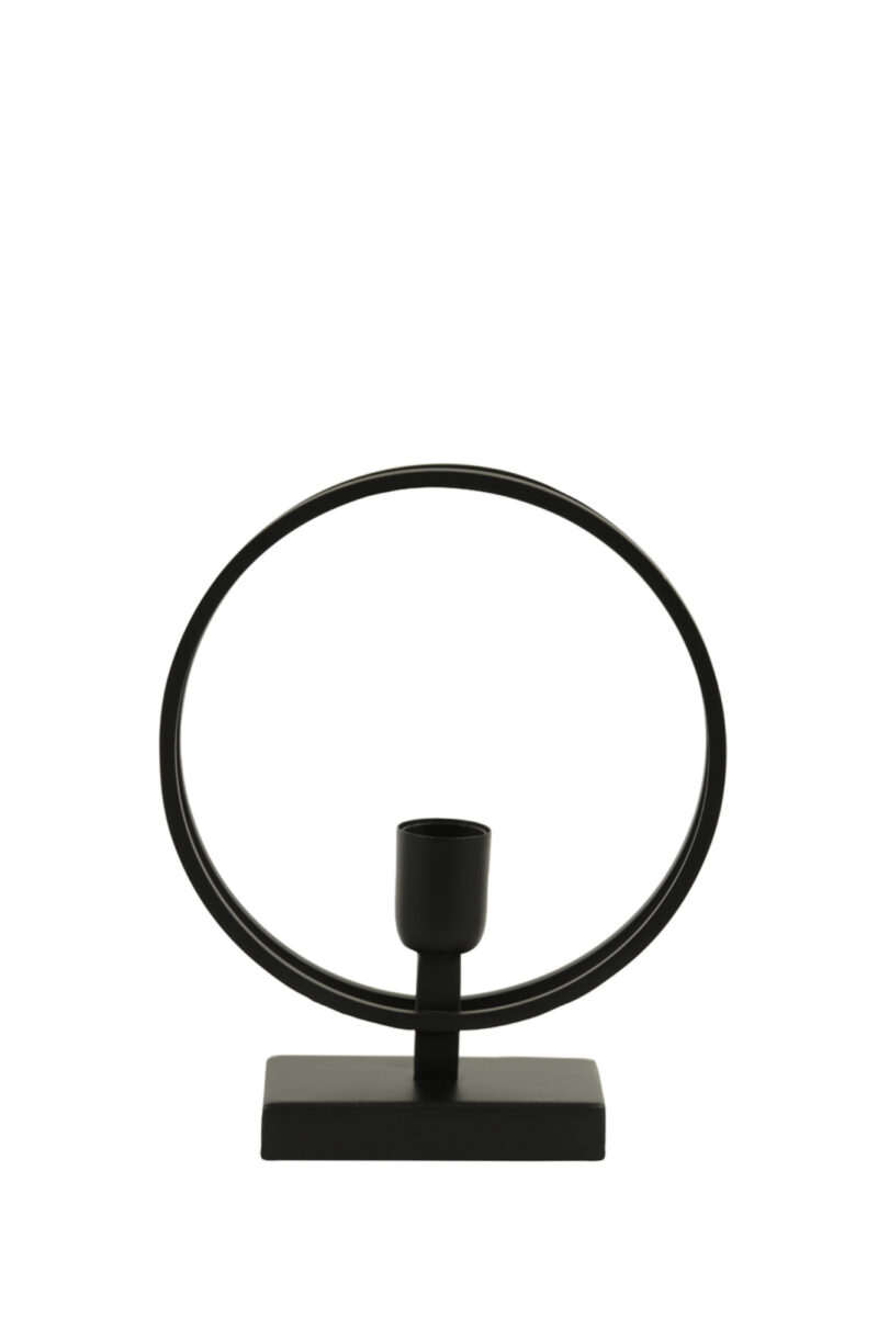 Base de lámpara de metal negro Light & Living Rudra - H. 30 cm - Imagen 2