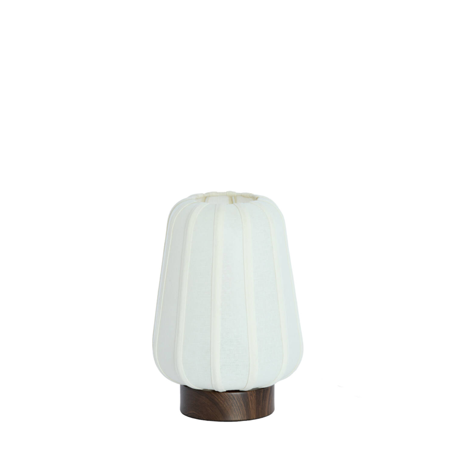 Lámpara de mesa con pequeña pantalla blanca de tela Light & Living Bibury – H. 29 cm