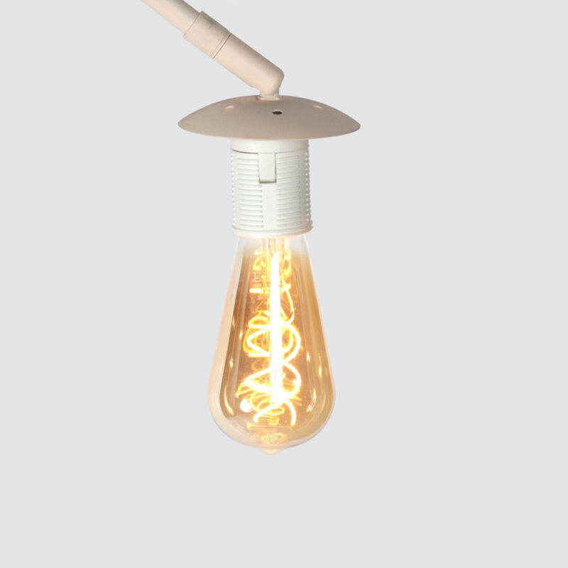 Lámpara beige con pantalla de bambú Steinhauer Sparkled Light - Imagen 12