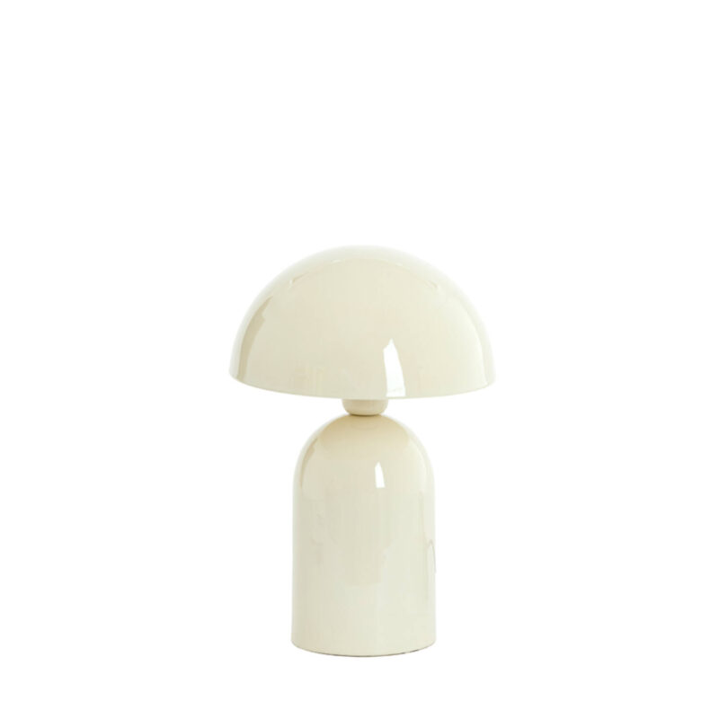 Lámpara de mesa blanca brillante Light & Living Tolima - H. 35 cm