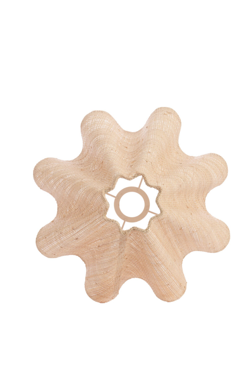 Pantalla trenzada color beige Light & Living Bezaha – Ø 18,5 cm - Imagen 4