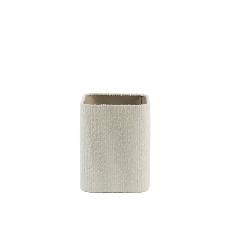 Pantalla de lámpara cuadrada en color crema Light & Living Bolero - H. 26 cm