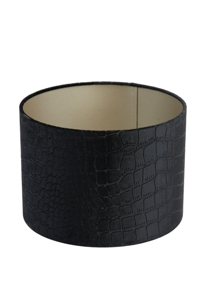 Pantalla negra de lámpara con estampado de cocodrilo Light & Living Praya - Ø 20 cm - Imagen 3