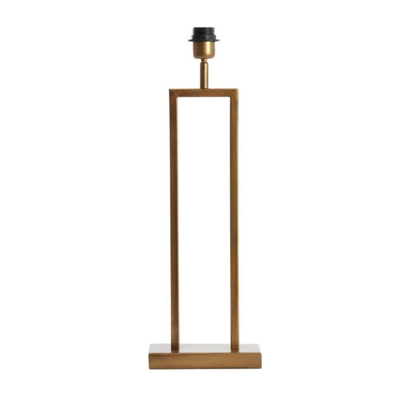Base de lámpara dorada rectangular Light & Living Shiva - H. 55 cm